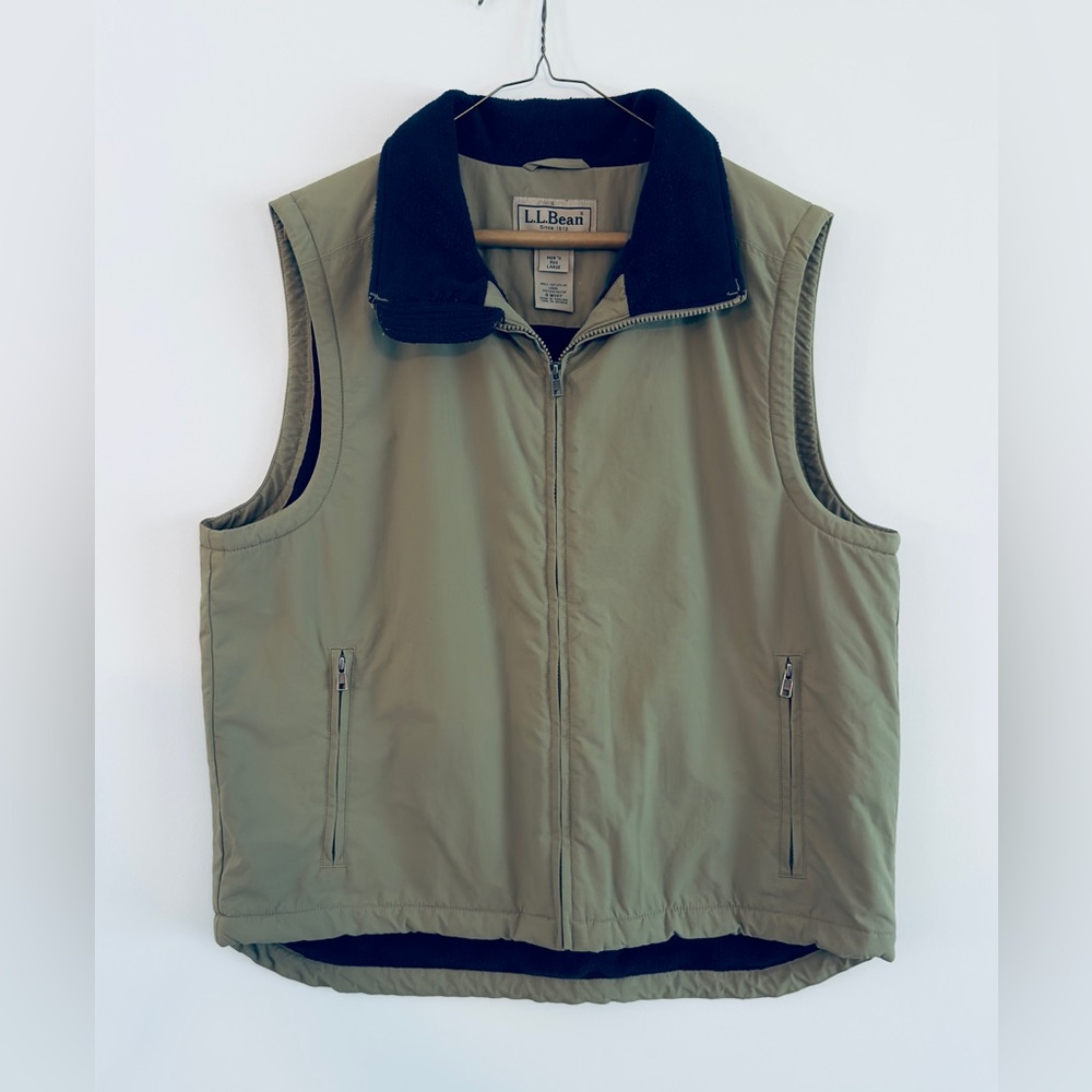 Vintage‎ Men’s LL Bean Tan Performance Utility Vest Large